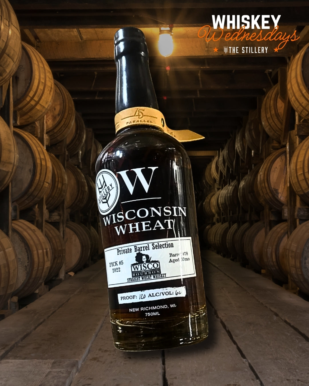 45th Parallel ~ Wisconsin Wheat Private Barrel