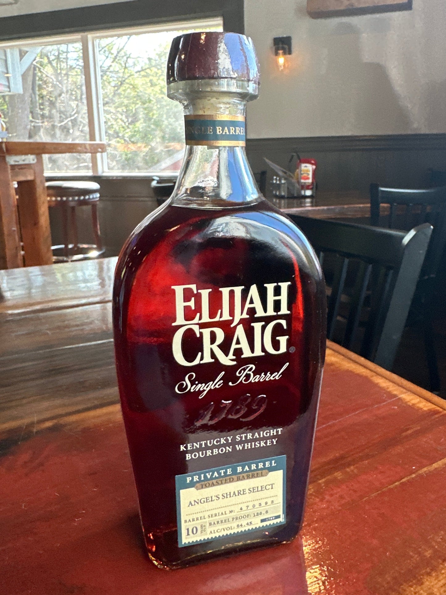 Angel's Share Barrel Pick: Elijah Craig Single Barrel
