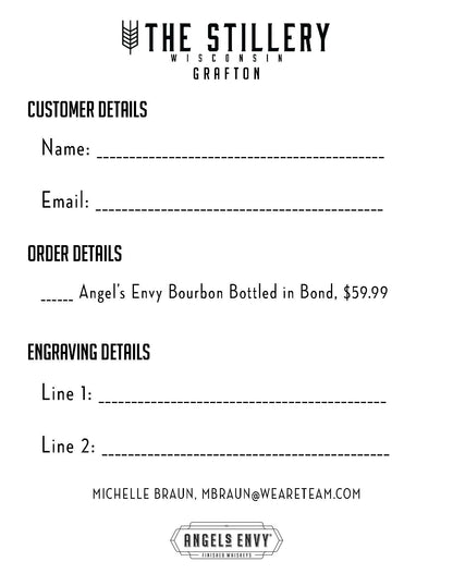 Pre-Order: Angel's Envy Bottled-In-Bond ~ Cask Strength