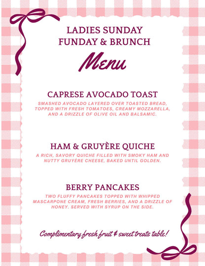 Ladies Sunday Funday Brunch