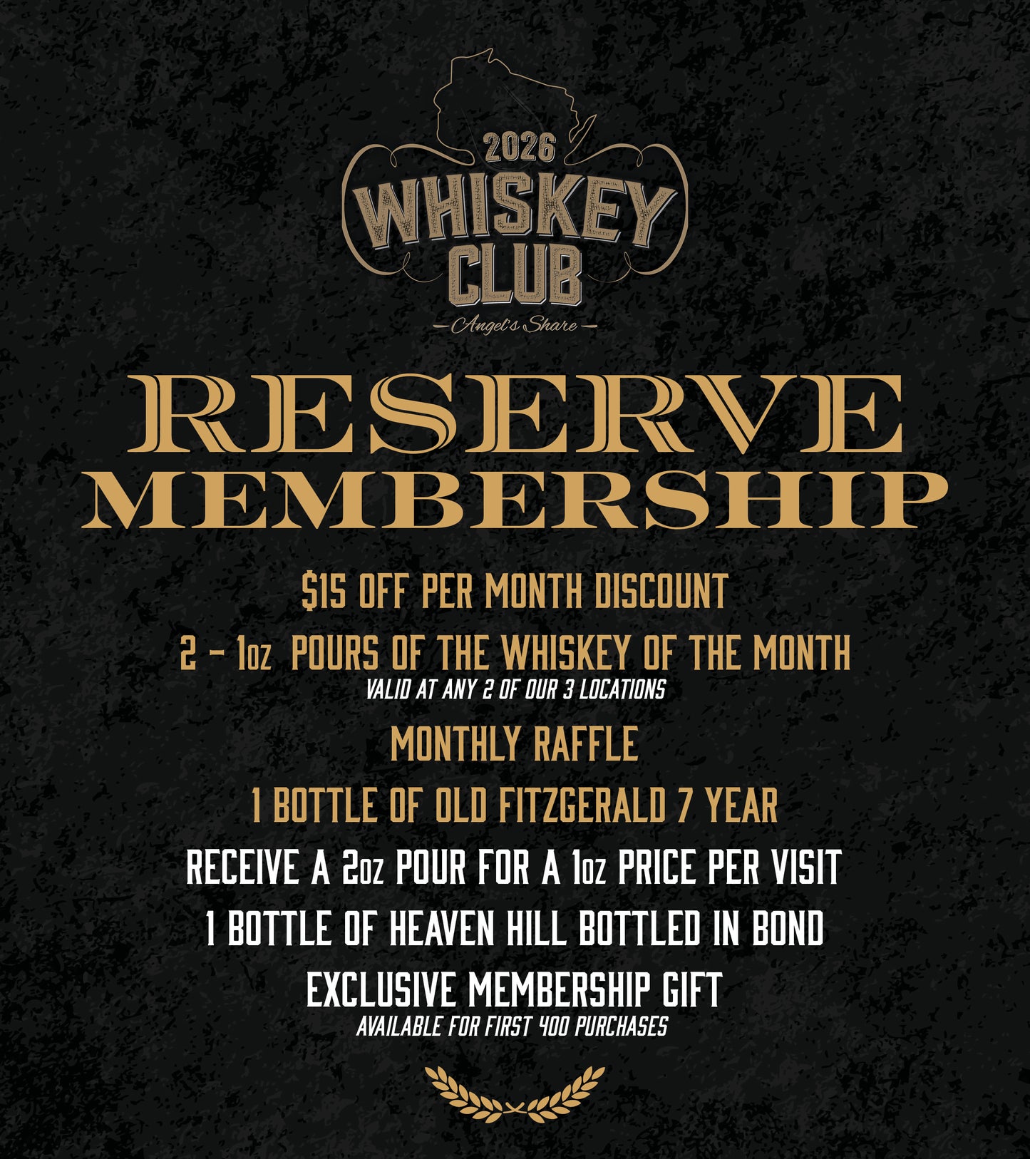 2026 Whiskey Club Membership